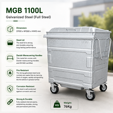 Load image into Gallery viewer, MGB 1100L Galvanized Steel (Full Steel)