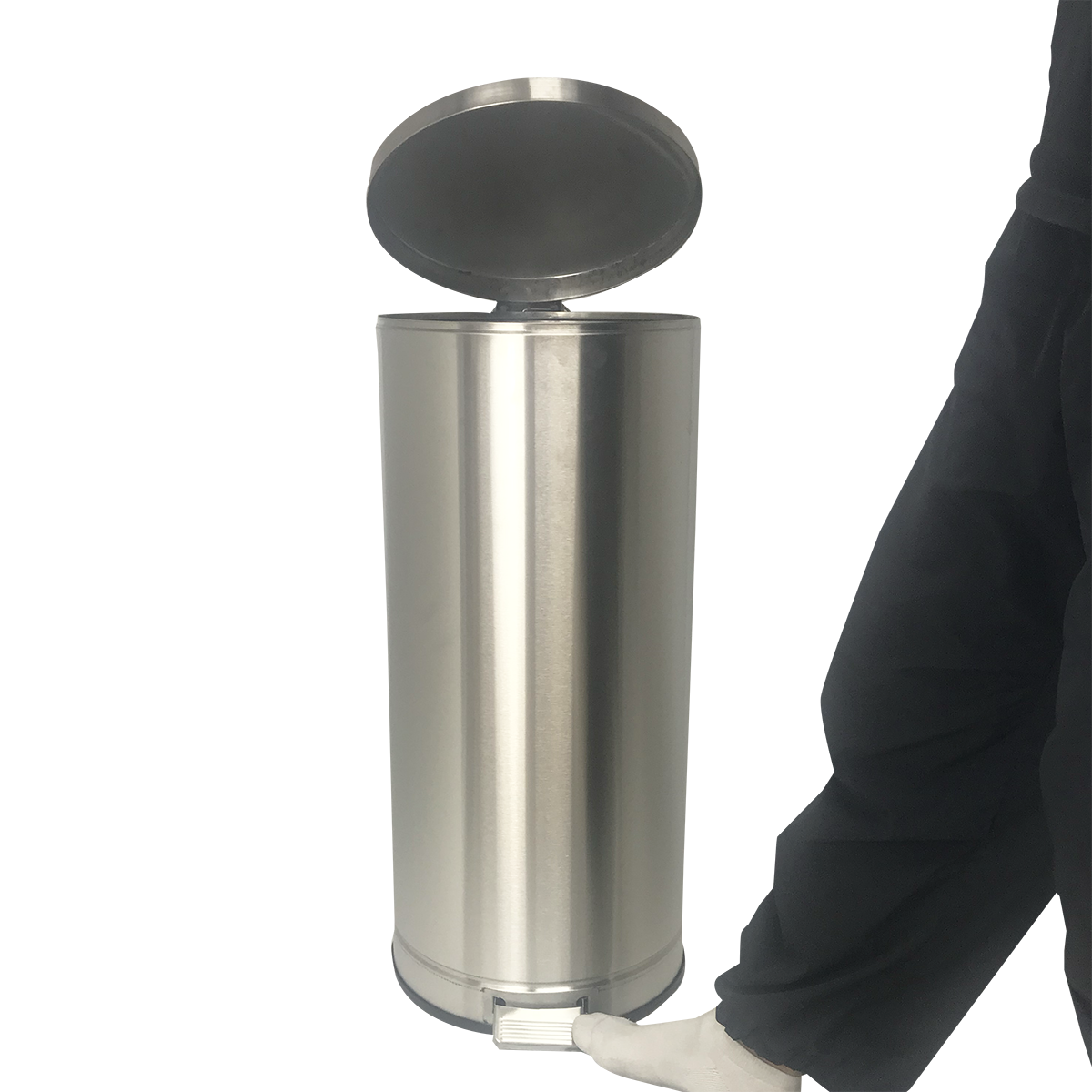Ausko FP1 | Pedal Bin | Stainless Steel | Waste Bin for Indoor Use | Ausko ...