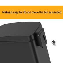 Load image into Gallery viewer, Built-in side handle on trash bin for easy lifting and convenient movement around the home