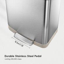 Load image into Gallery viewer, EKO stainless steel trash/rubbish can with a  good quality 18.5cm durable pedal 