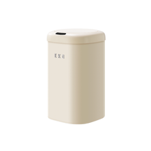 Load image into Gallery viewer, A cylindrical container with 'EKO' brand. It is a sensor bin type. - side angle view