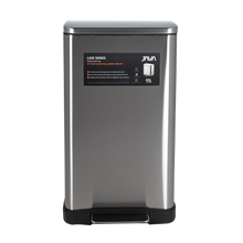 Load image into Gallery viewer, Spacious, modern pedal bin with a durable stainless steel body, designed for everyday convenience with smooth, hands-free operation and a clean, contemporary look.