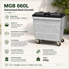 Load image into Gallery viewer, MGB 660L Galvanized Steel (Combi)