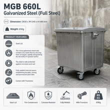 Load image into Gallery viewer, MGB 660L Galvanized Steel (Full Steel)