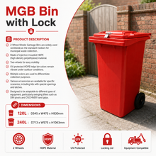 Load image into Gallery viewer, MGB Bin with Lock