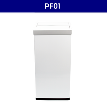 Load image into Gallery viewer, PF01 rectangular white trash can with clean minimalist design, featuring a smooth durable body and space-saving shape for modern indoor waste management