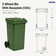 Load image into Gallery viewer, 2 Wheel Bin With Baseplate