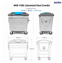 Load image into Gallery viewer, MGB 1100L Galvanized Steel (Combi)