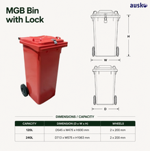 Load image into Gallery viewer, MGB Bin with Lock
