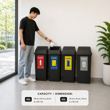 Load image into Gallery viewer, Swing Top Recycling Bin
