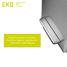 Load image into Gallery viewer, EKO stainless steel trash / rubbish can foot pedal, hands-free step bin mechanism for hygienic kitchen waste disposal