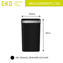 Load image into Gallery viewer, 50L capacity with a sleek, modern design—perfect for efficient everyday waste management while complementing any contemporary space.