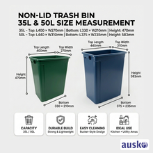 Load image into Gallery viewer, Non-Lid Trash Bin