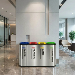 4 in 1 recycling bin | Quattour | Ausko – Ausko Pte Ltd