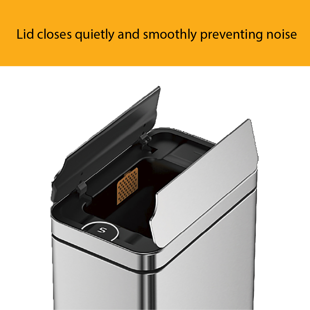 Ausko JH8866 | Pedal Bin | Stainless Steel Waste Bin with Soft-Close | Ausko ...